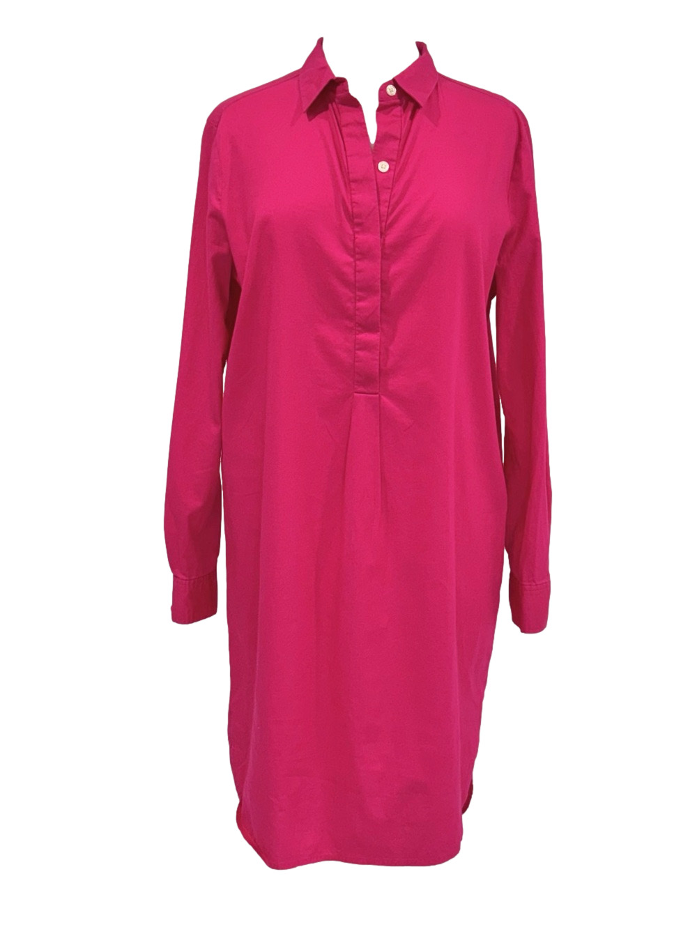 Lord & Taylor fuchsia shirt dress